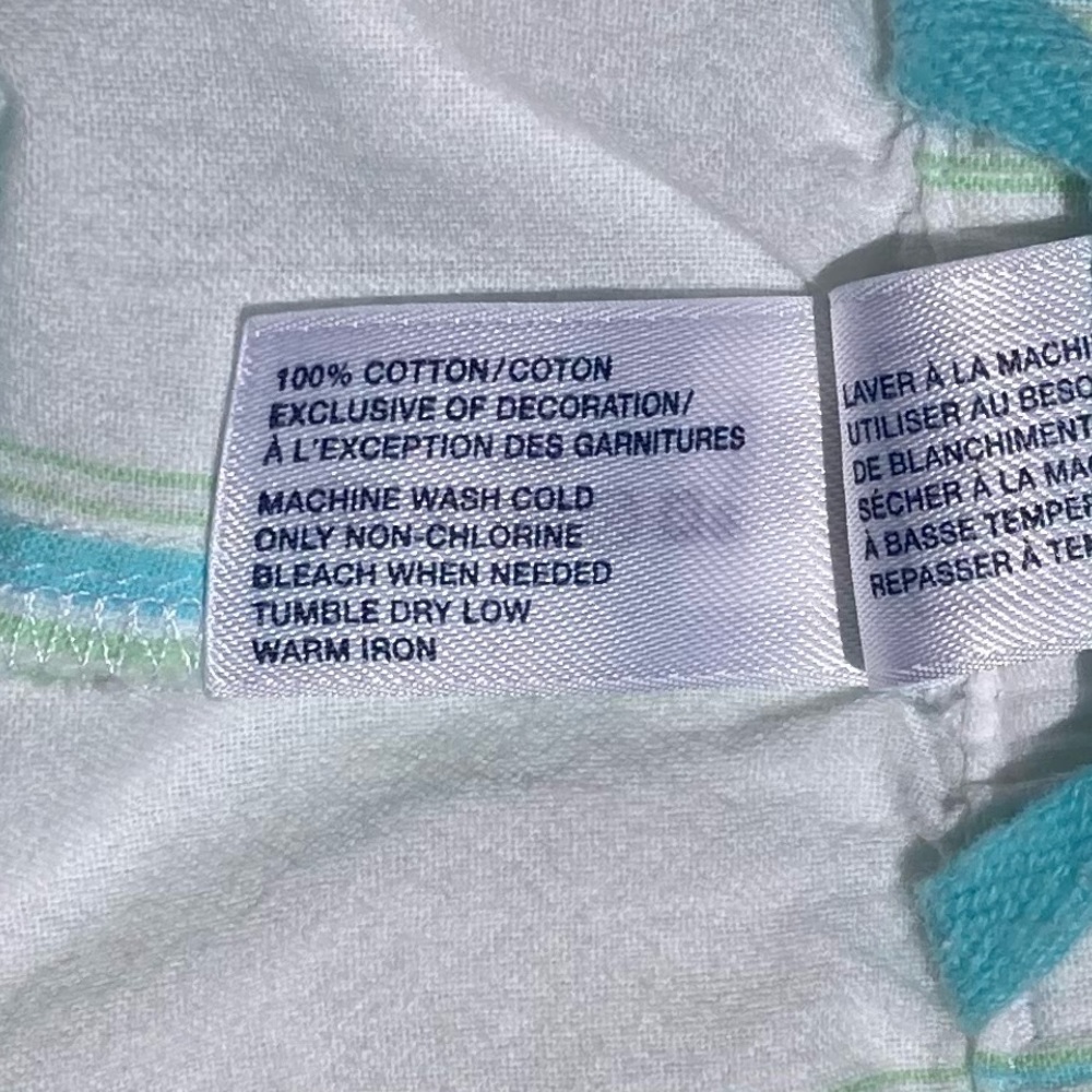 Gap Shorts Cotton Lightweight Turquoise White Extra Small - Picture 11 of 15
